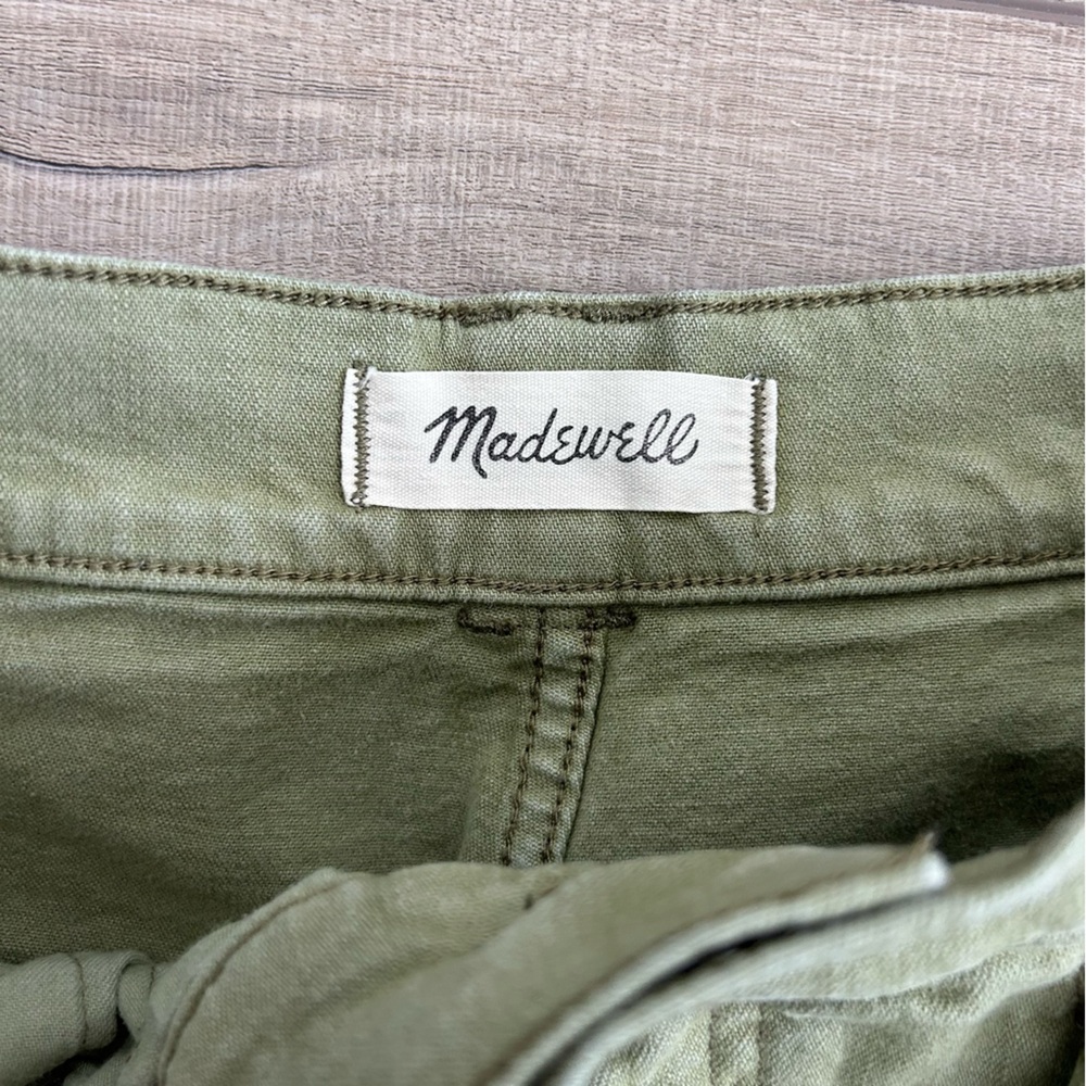 Madewell Emmett Wide Leg Green Pants Garment Dyed Edition Artichoke 27 - Picture 5 of 10